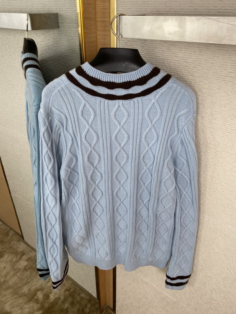 LV Cubic Window Flower Colour Block Pullover Sweater 6