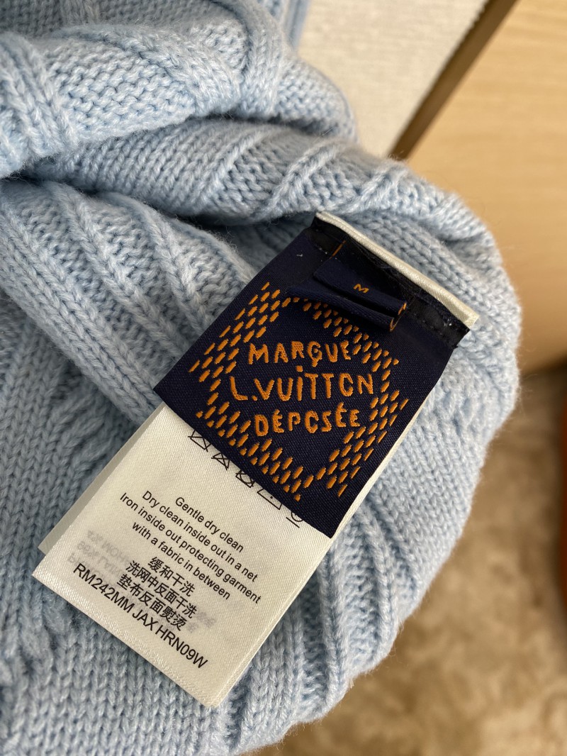 LV Cubic Window Flower Colour Block Pullover Sweater 8