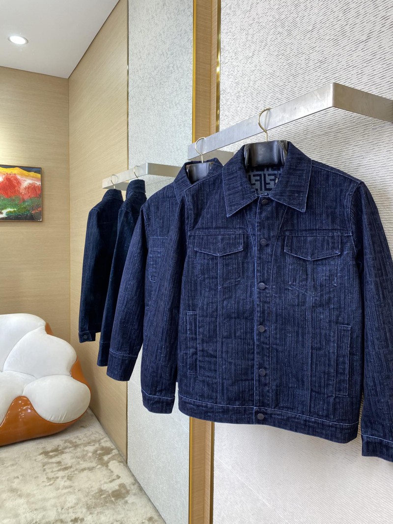 Fendi full print denim jacket jacket 1 2