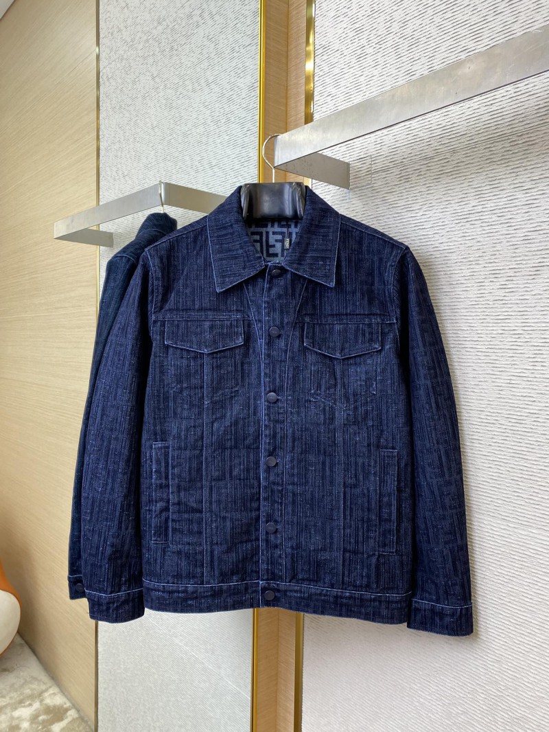 Fendi full print denim jacket jacket 1 4