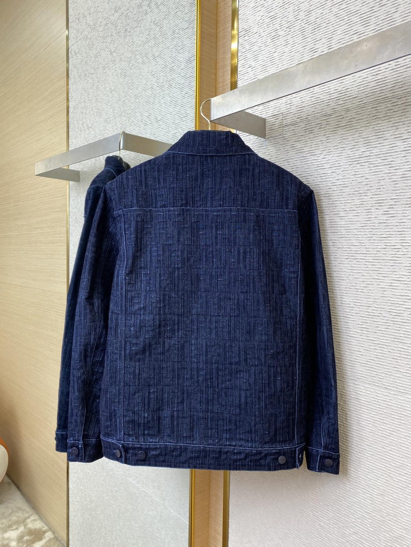 Fendi full print denim jacket jacket 1 6