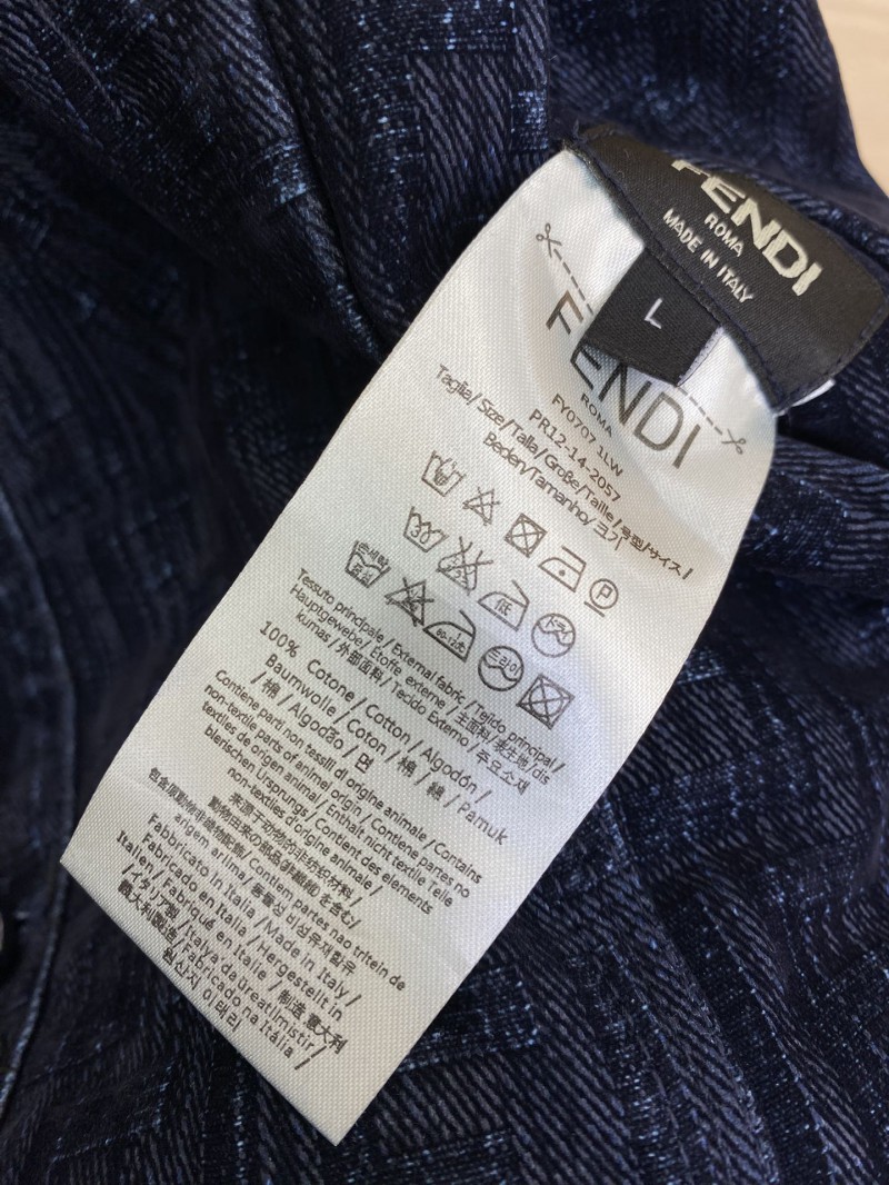 Fendi Full Print Denim Jacket Jacket 2 8
