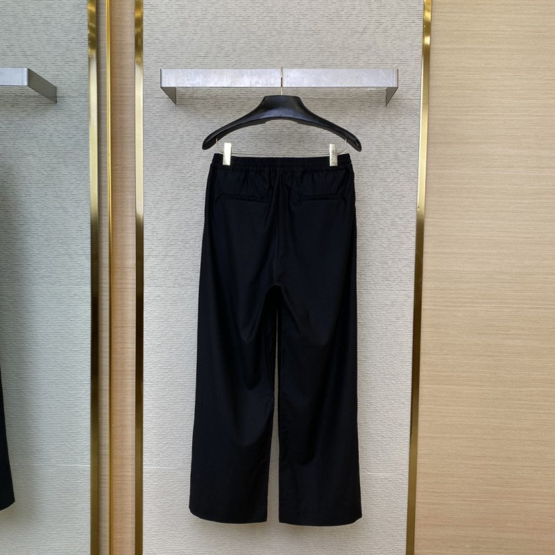 LV embroidered casual wide-leg trousers 1