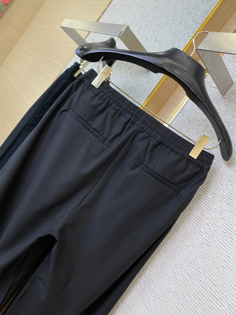 LV embroidered casual wide-leg trousers 7