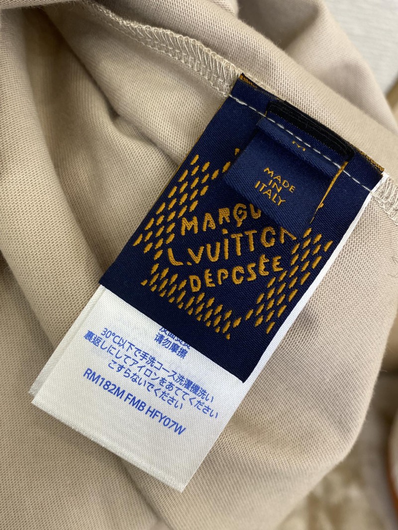 LV World Map Print Short Sleeve T-Shirt 8