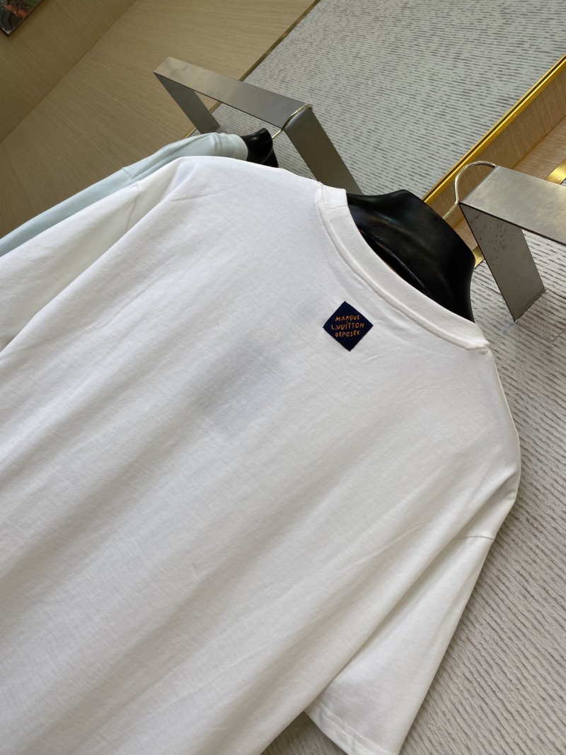 LV Flocked Print Short Sleeve T-Shirt 7