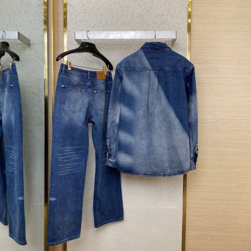 LV photocopied denim jacket coat 1
