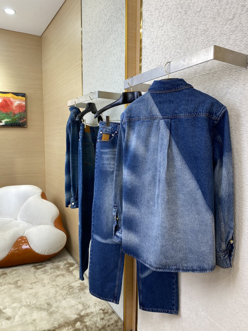 LV photocopied denim jacket coat 3