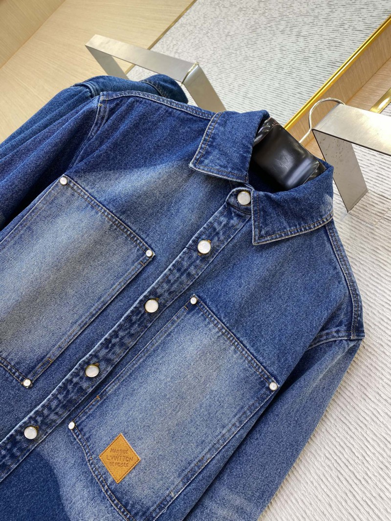 LV photocopied denim jacket coat 5