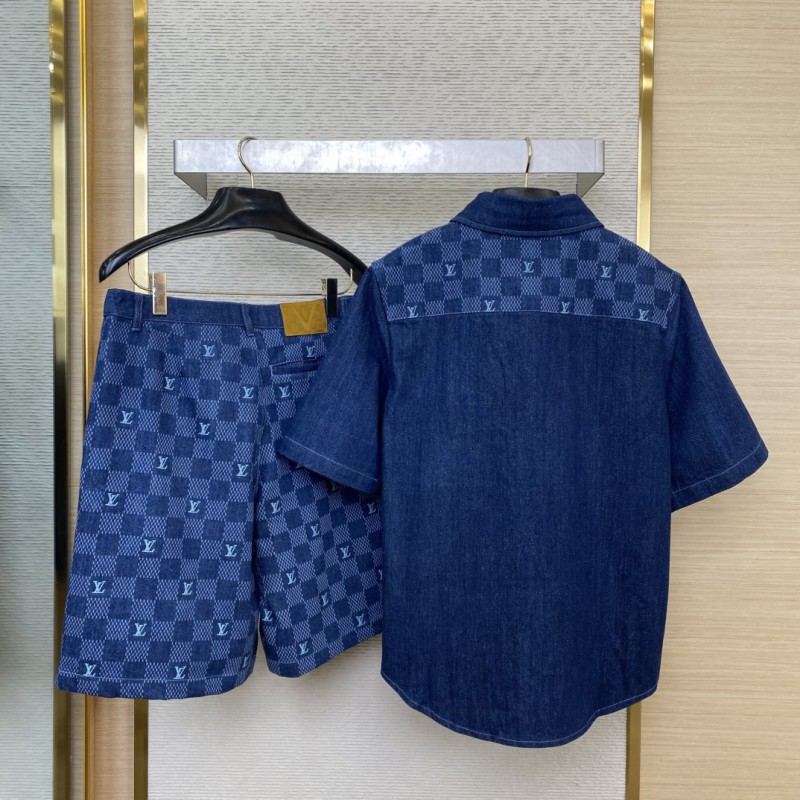 LV America's Cup Checkered Shorts 1