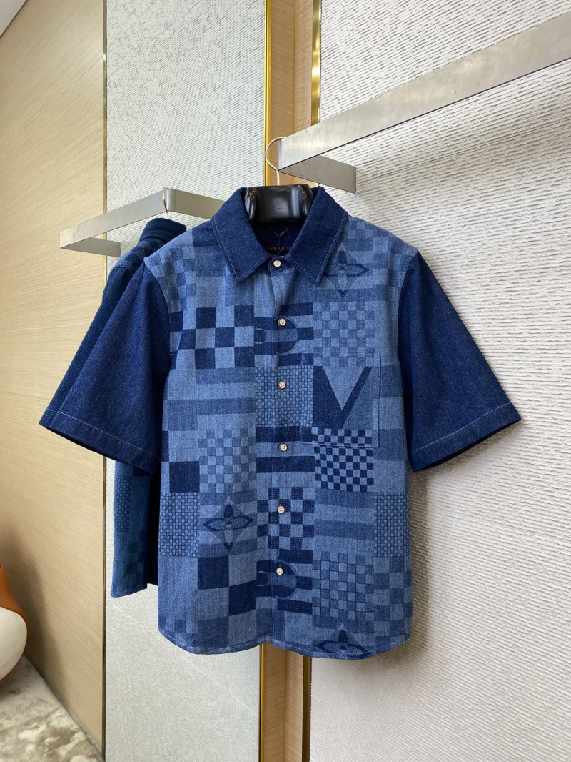 LV America's Cup Checkered Short Sleeve Shirt 4