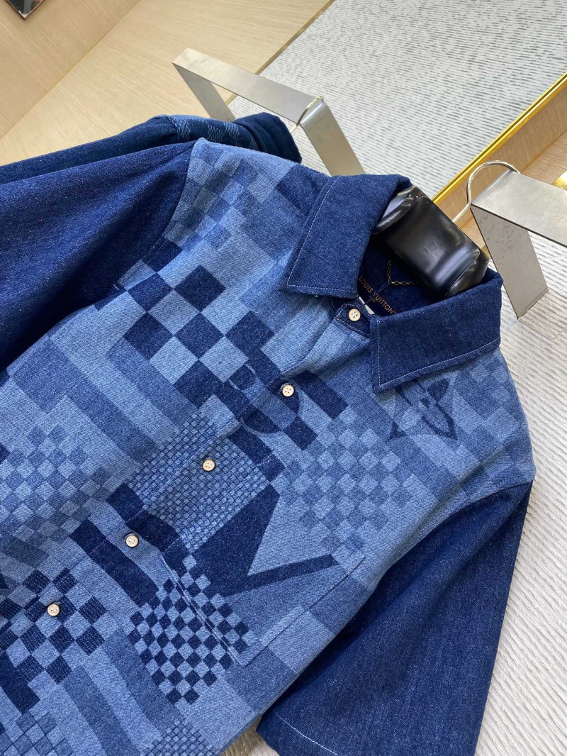 LV America's Cup Checkered Short Sleeve Shirt 5