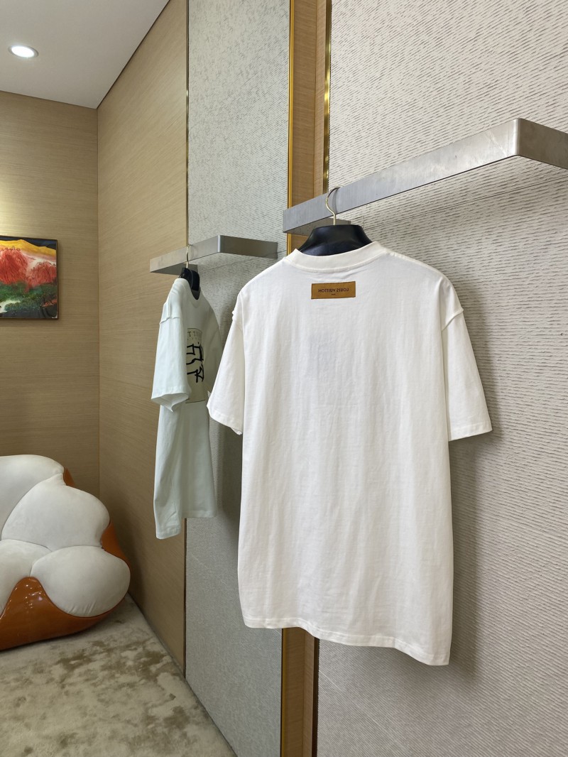LV Abstract Letter Embroidery Short Sleeve T-Shirt 3