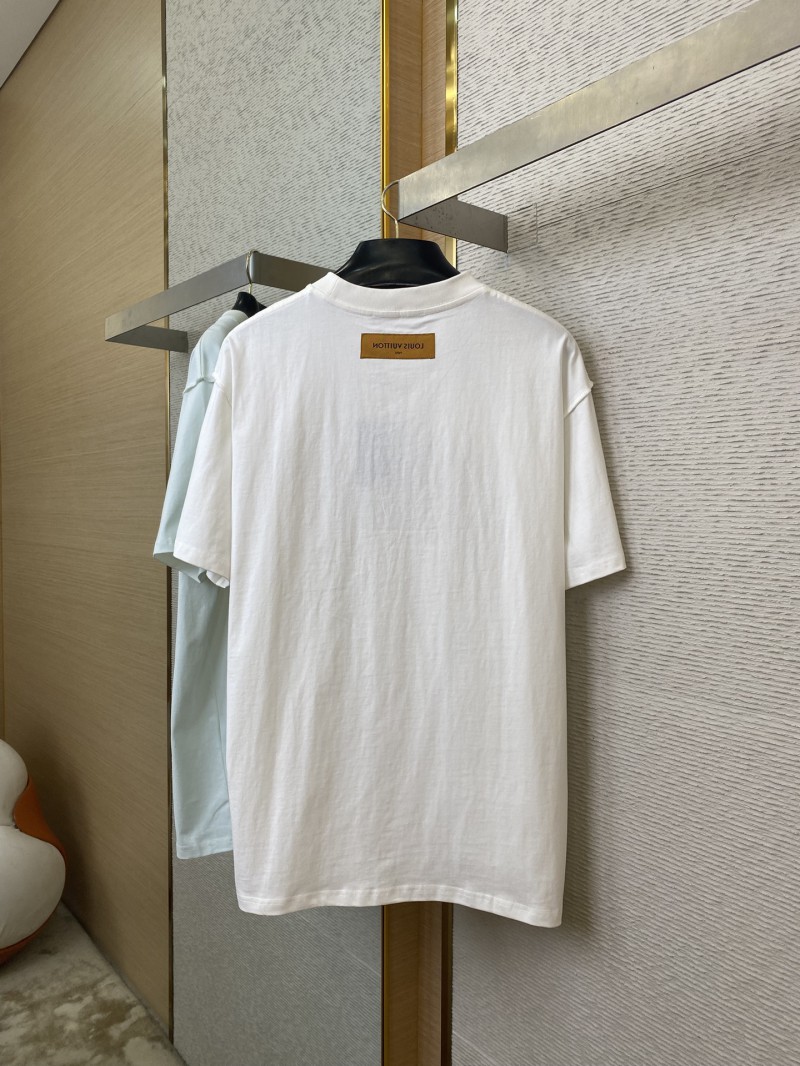 LV Abstract Letter Embroidery Short Sleeve T-Shirt 6