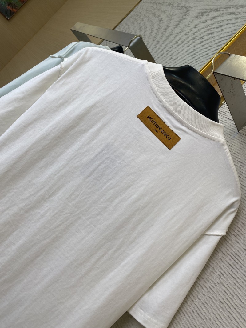 LV Abstract Letter Embroidery Short Sleeve T-Shirt 7