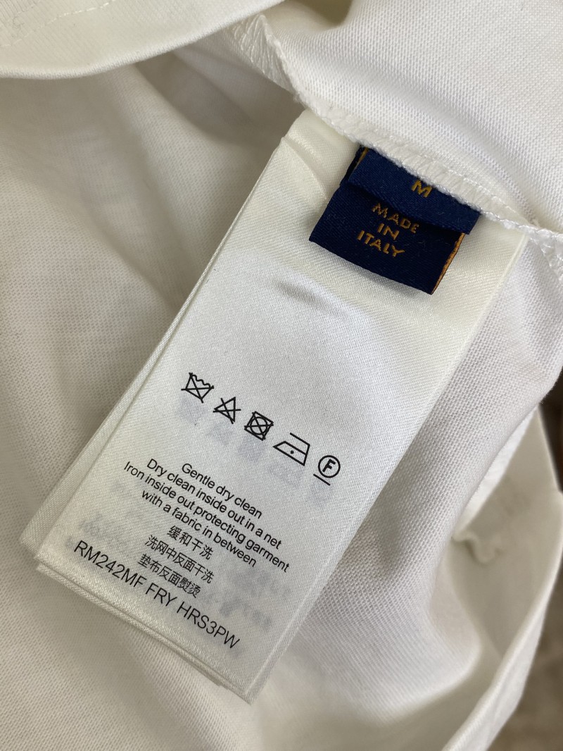 LV Abstract Letter Embroidery Short Sleeve T-Shirt 8