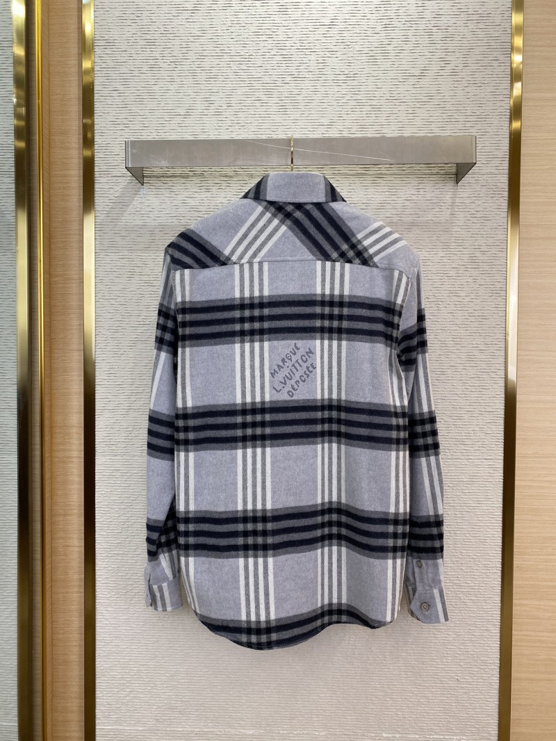 LV brushed wool lapel shirt 1