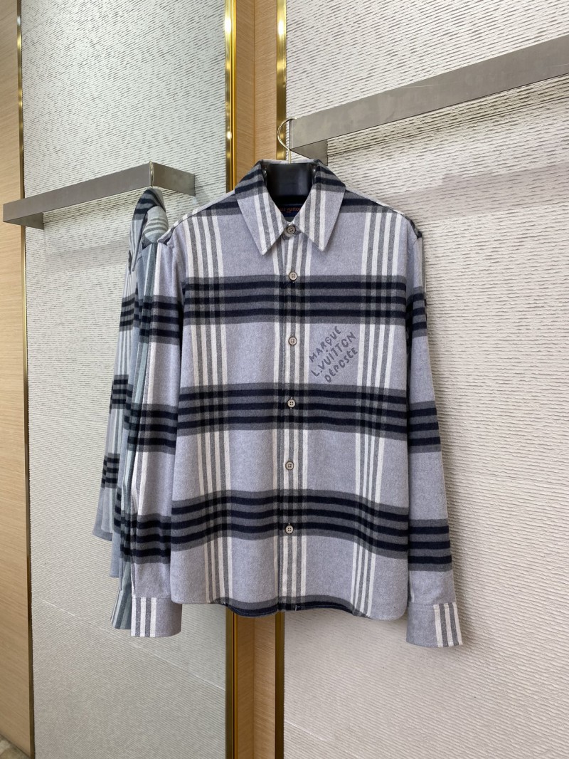 LV brushed wool lapel shirt 4