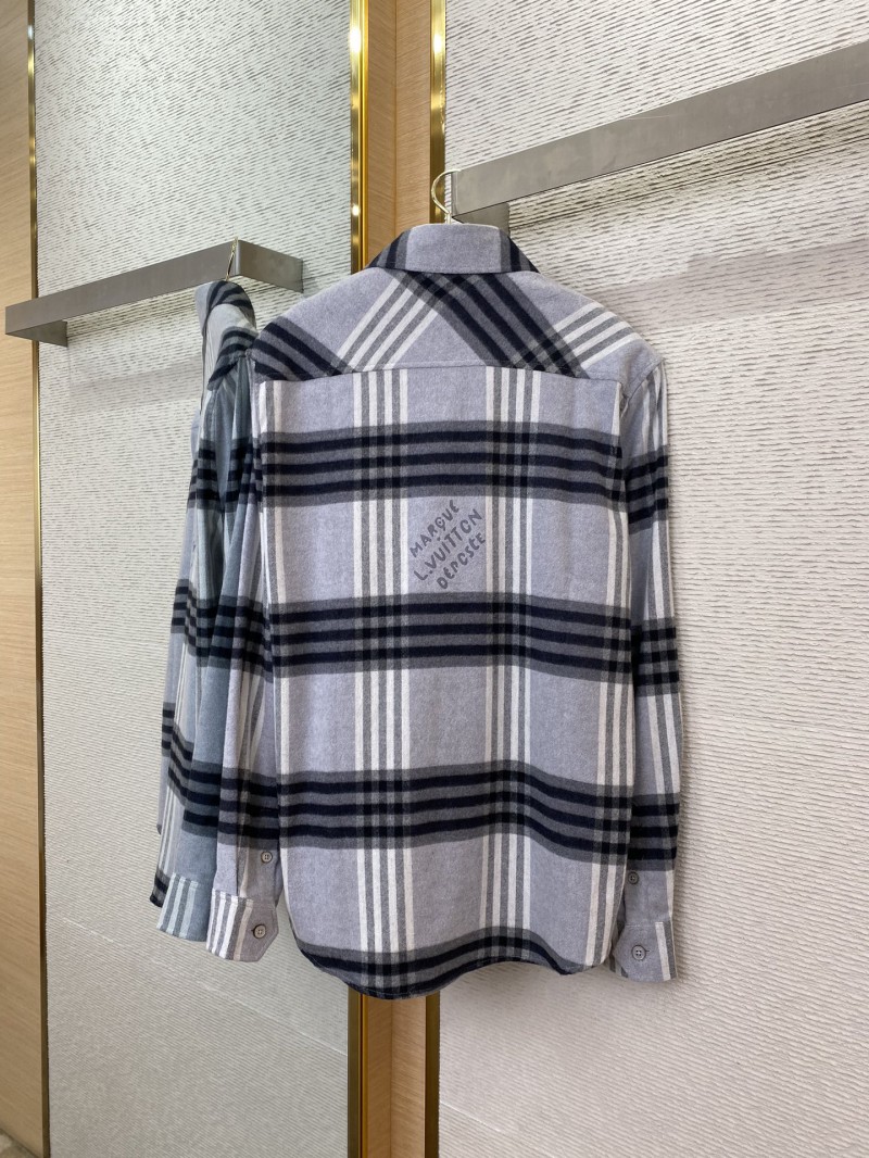 LV brushed wool lapel shirt 5