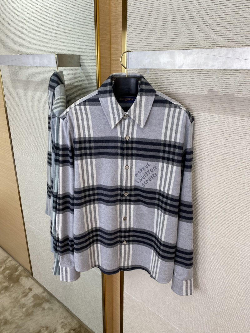 LV brushed wool lapel shirt 6