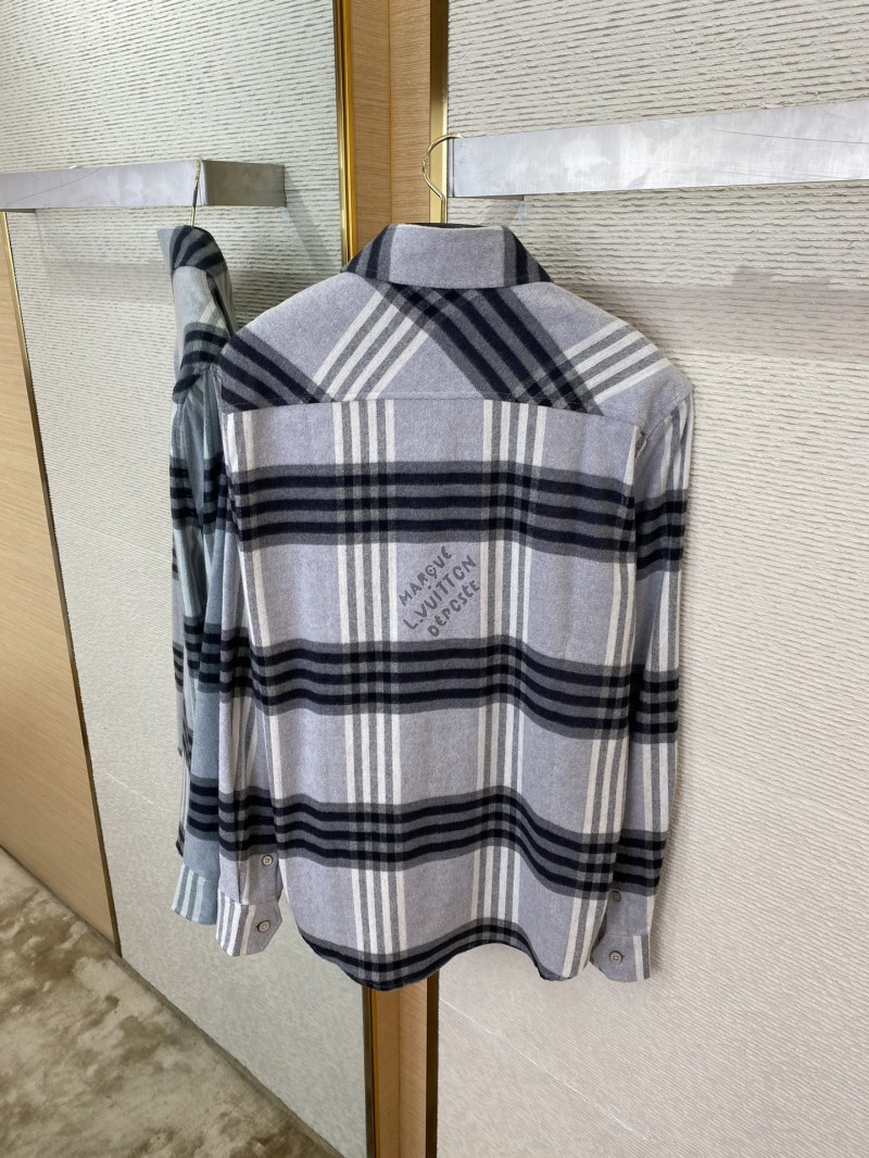 LV brushed wool lapel shirt 7