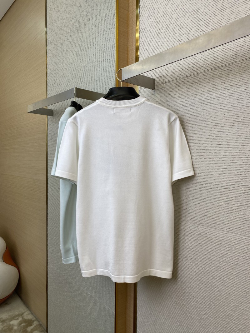 LV Ribbon Embroidered Knit Short Sleeve T-Shirt 6