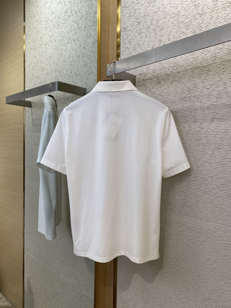 Dior Co-branded Cat Embroidered Short Sleeve Polo Shirt White 6