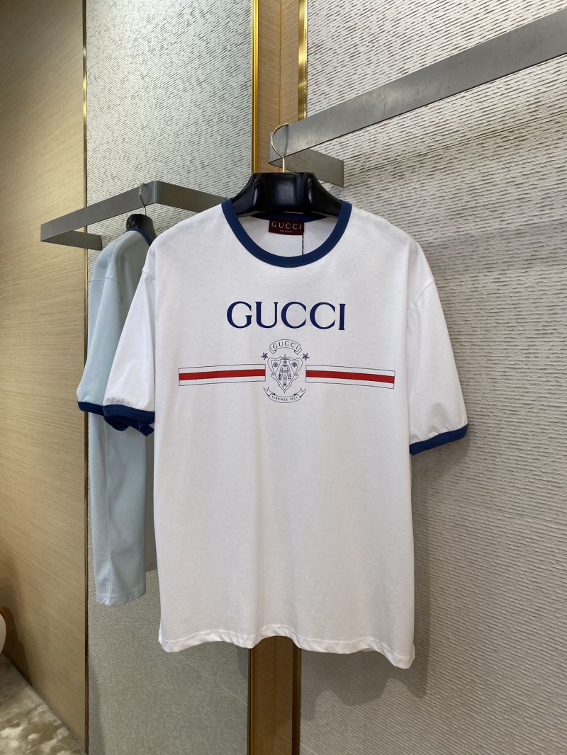 Gucci Printed Round Neck Short Sleeve T-Shirt 4