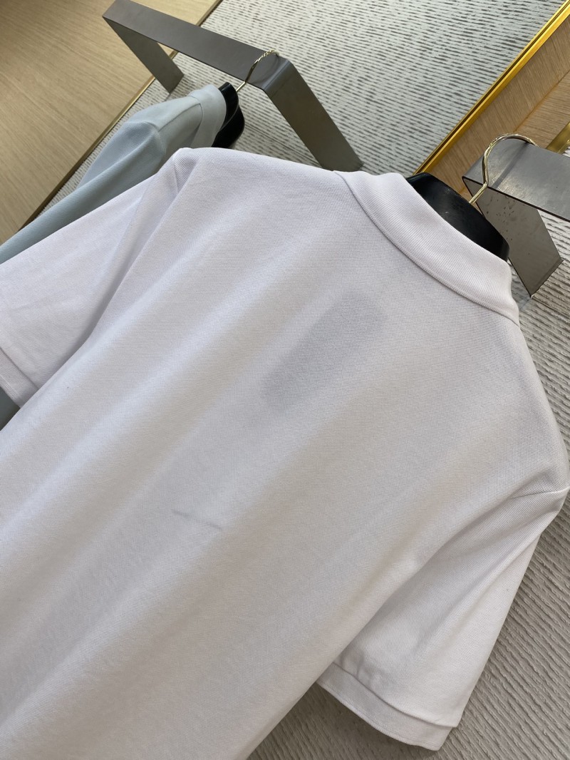 Dior logo embroidered polo shirt white 7
