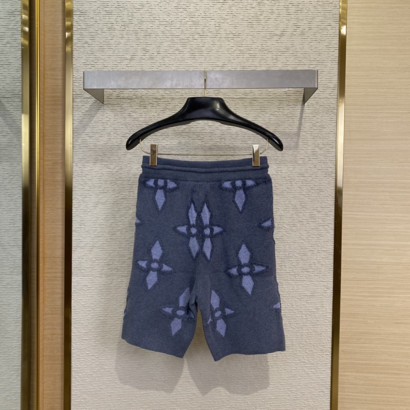 LV appliqu??d wool shorts 1