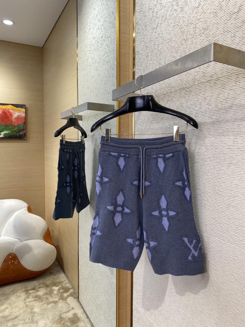 LV appliqu??d wool shorts 2
