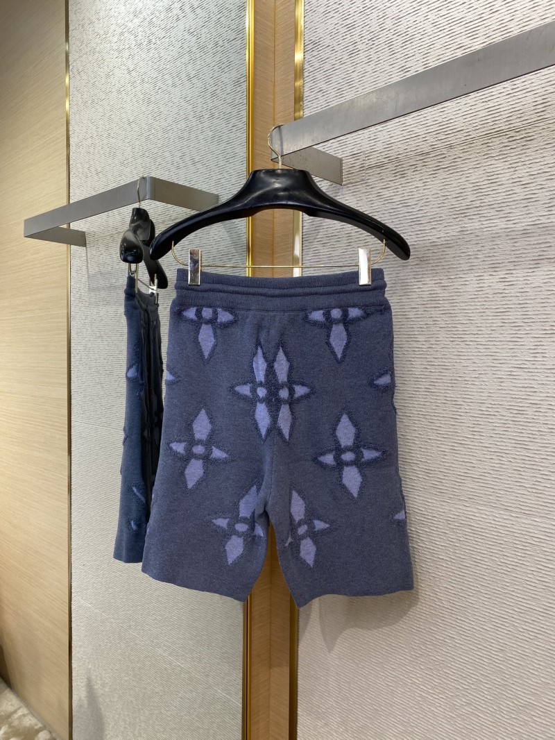 LV appliqu??d wool shorts 6