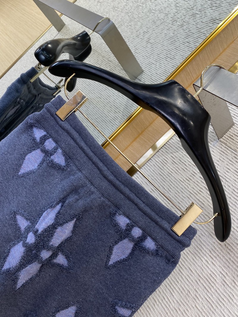 LV appliqu??d wool shorts 7