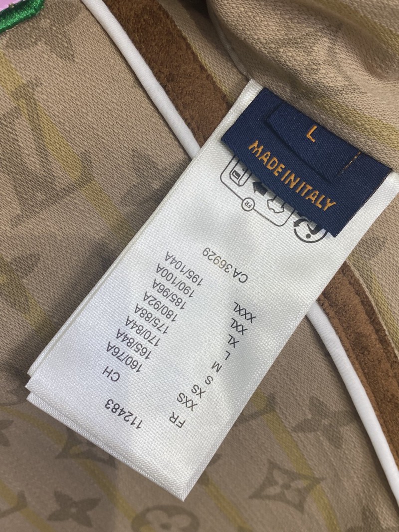 LV Collarless Logo Jacquard Cardigan 2