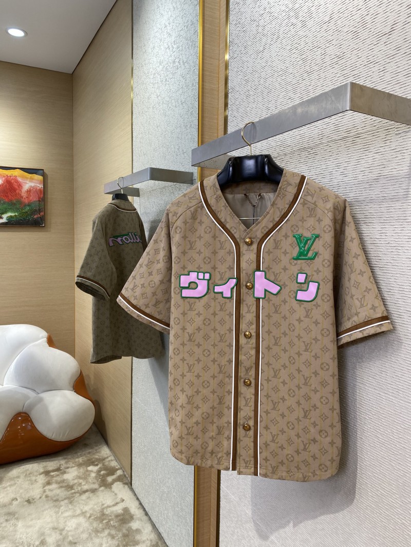 LV Collarless Logo Jacquard Cardigan 3