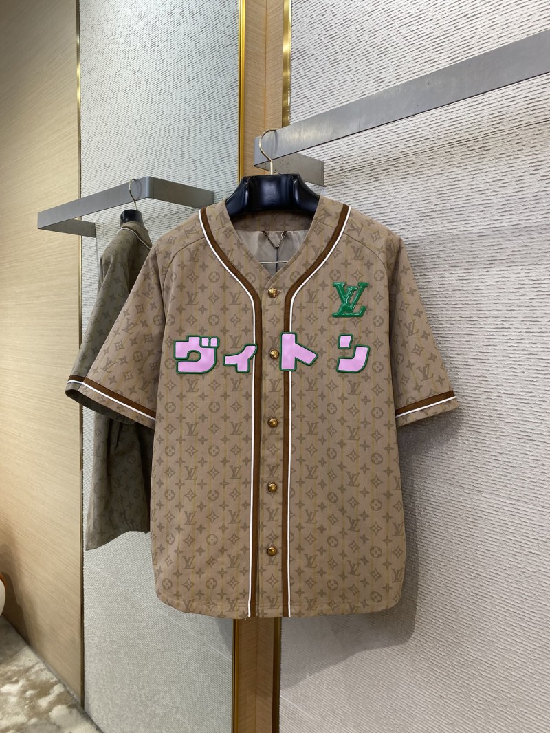LV Collarless Logo Jacquard Cardigan 5