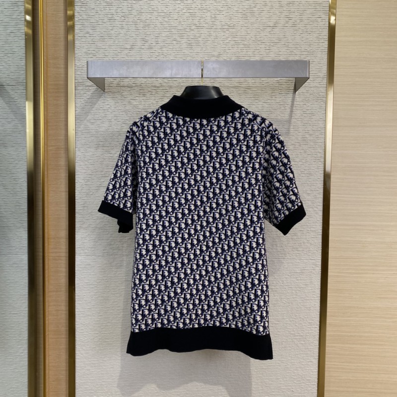Dior jacquard polo shirt 1