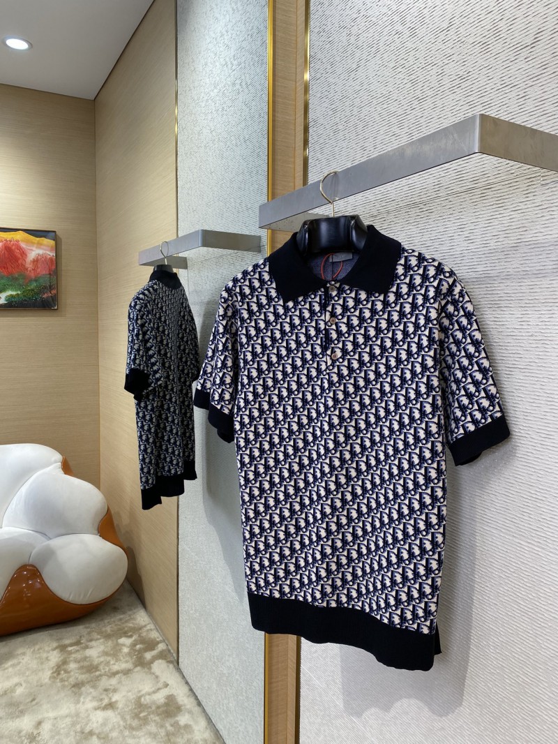 Dior jacquard polo shirt 2