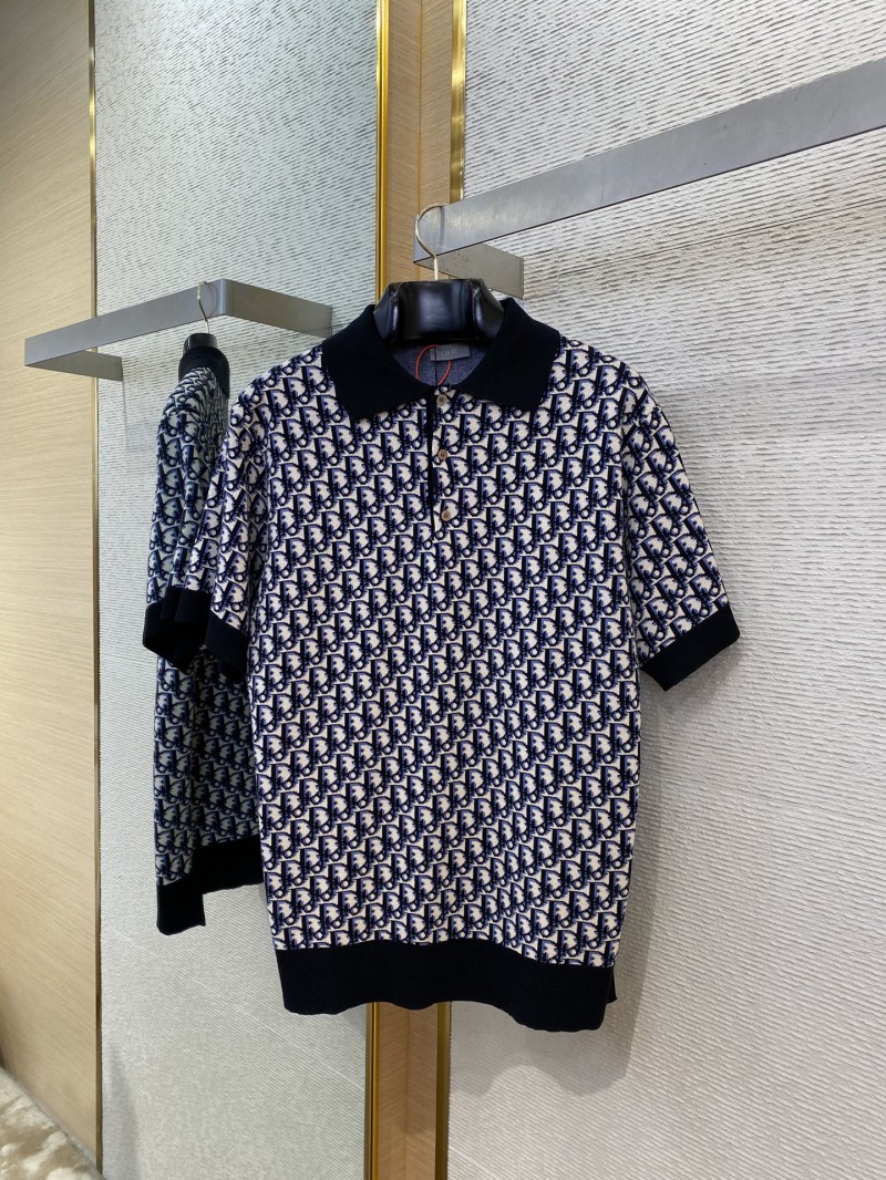 Dior jacquard polo shirt 4