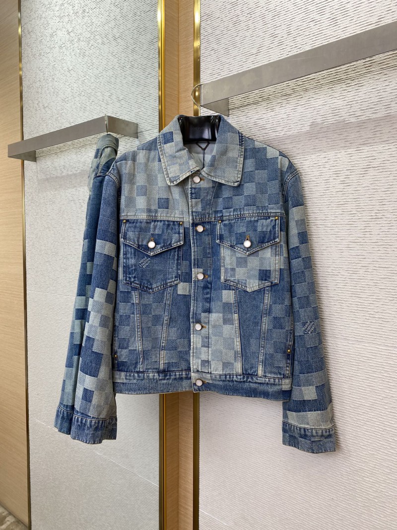 LV Mosaic Denim Jacket Coat 4