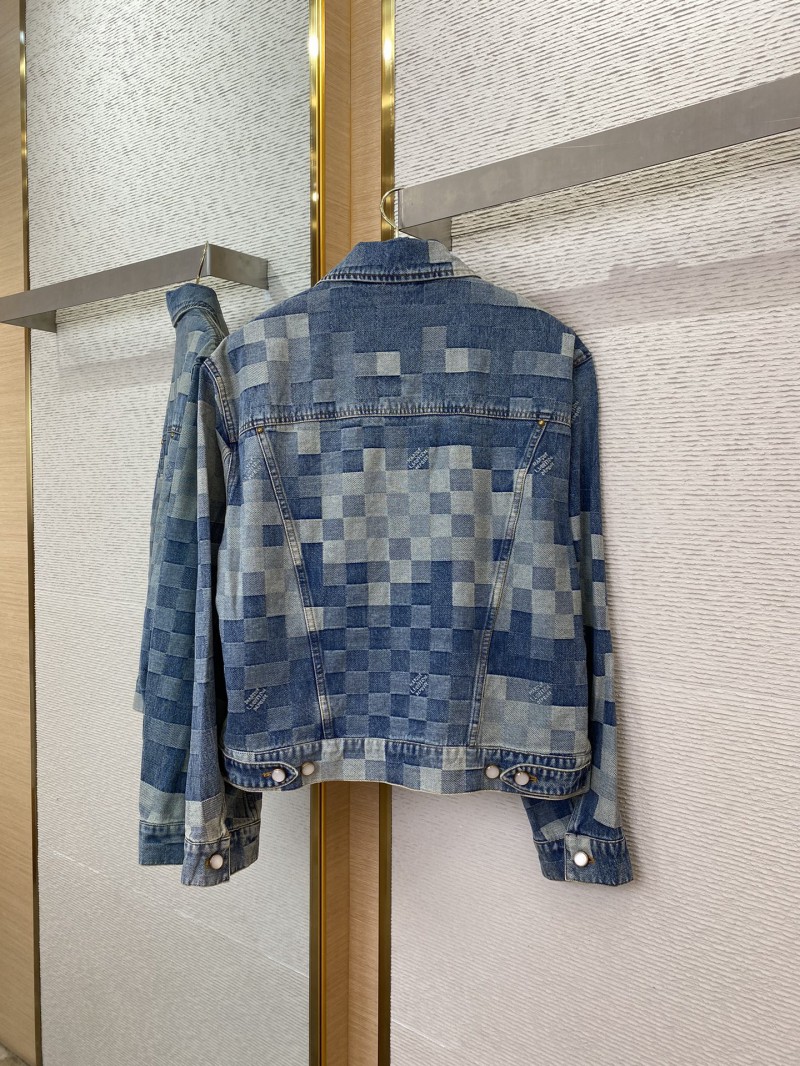LV Mosaic Denim Jacket Coat 5