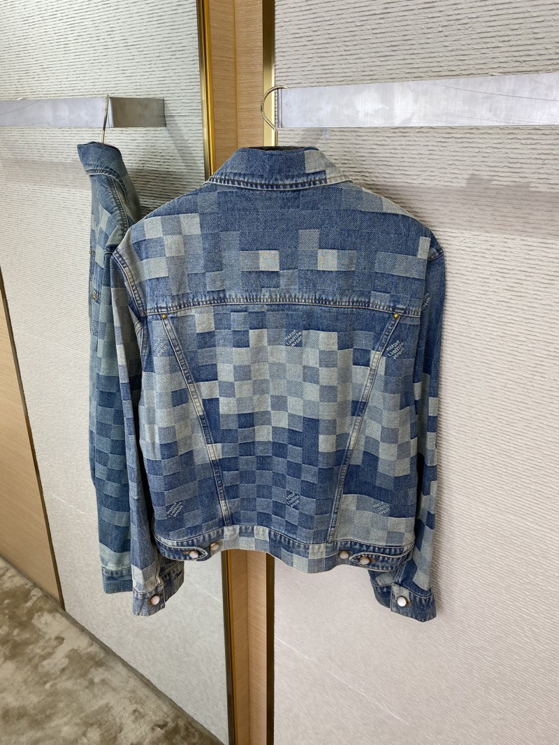LV Mosaic Denim Jacket Coat 7