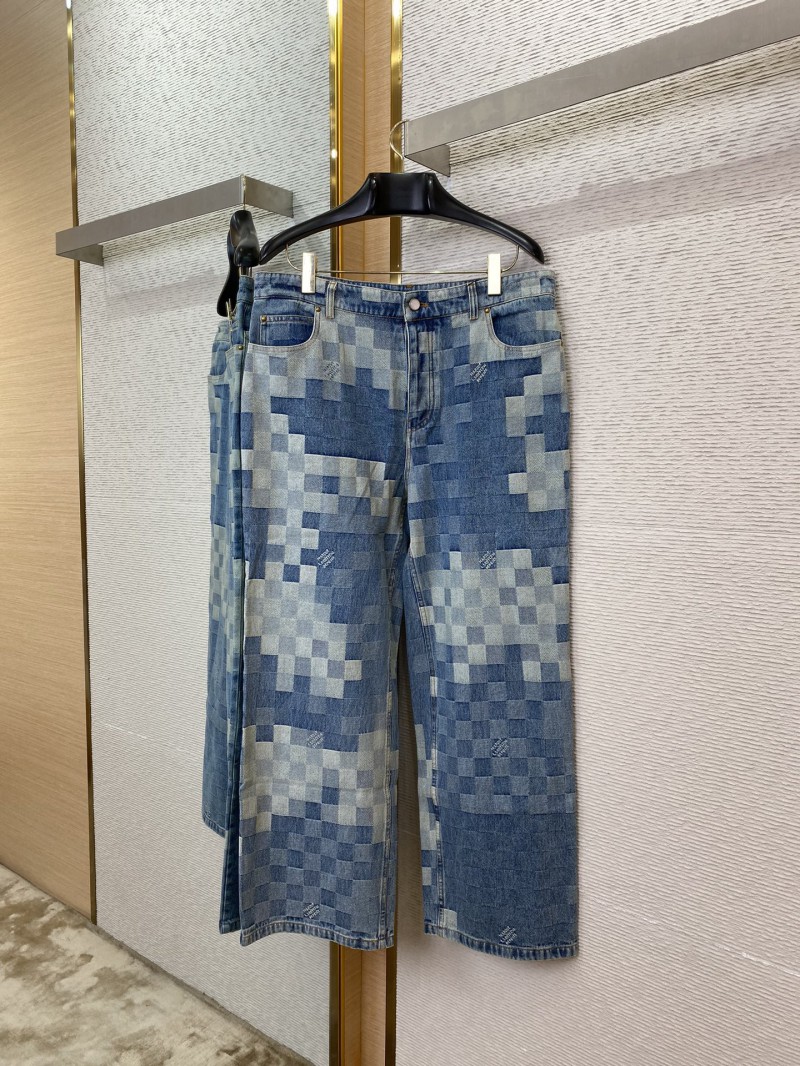 LV Mosaic Denim Trousers 4