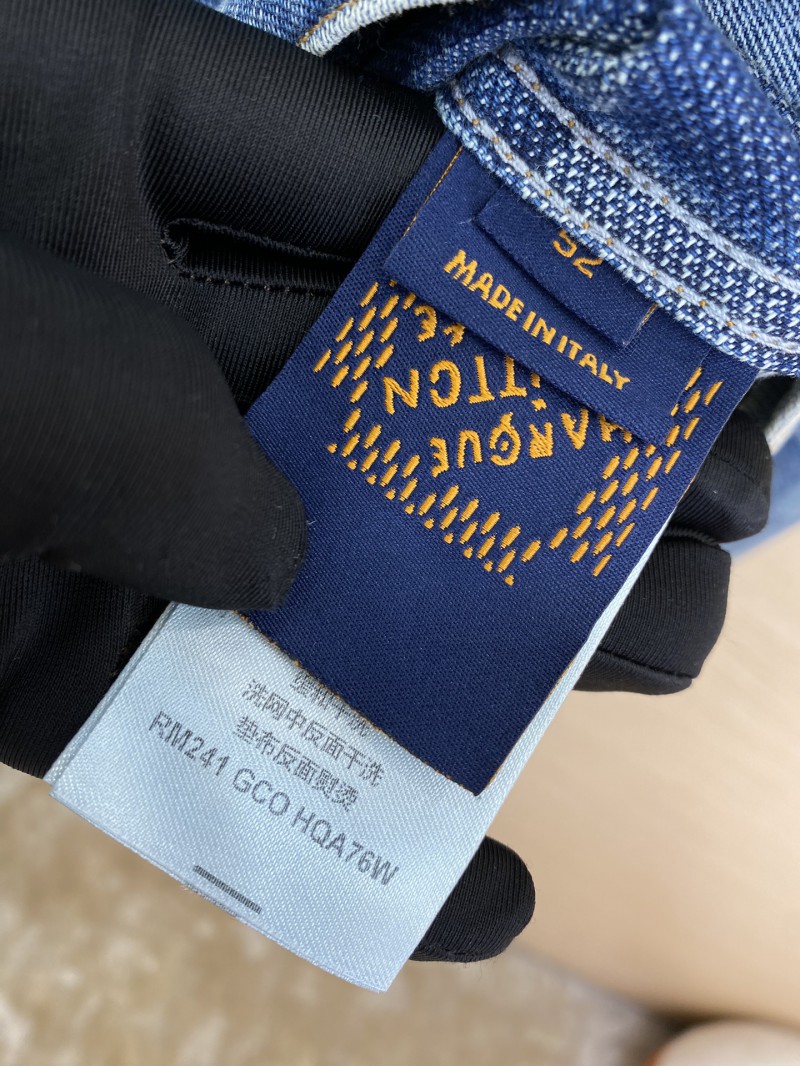 LV Mosaic Denim Jacket Coat 8