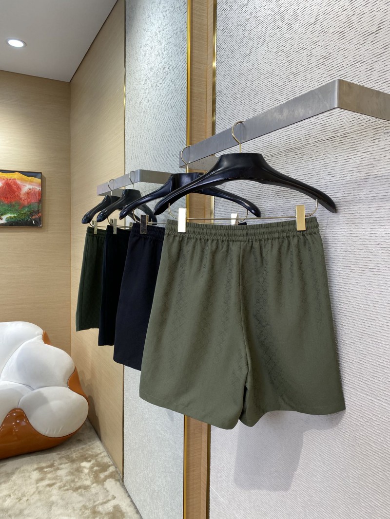 Gucci Jacquard Drawstring Casual Shorts Green 2