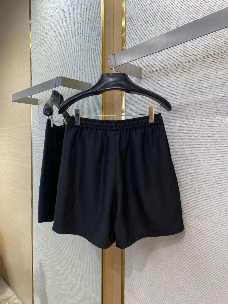 Gucci Jacquard Drawstring Casual Shorts Black 6
