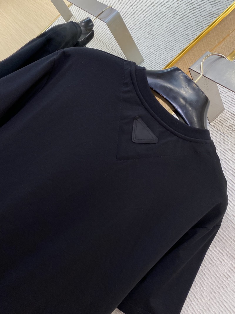 Prada Patchwork Short Sleeve T-Shirt Black 7
