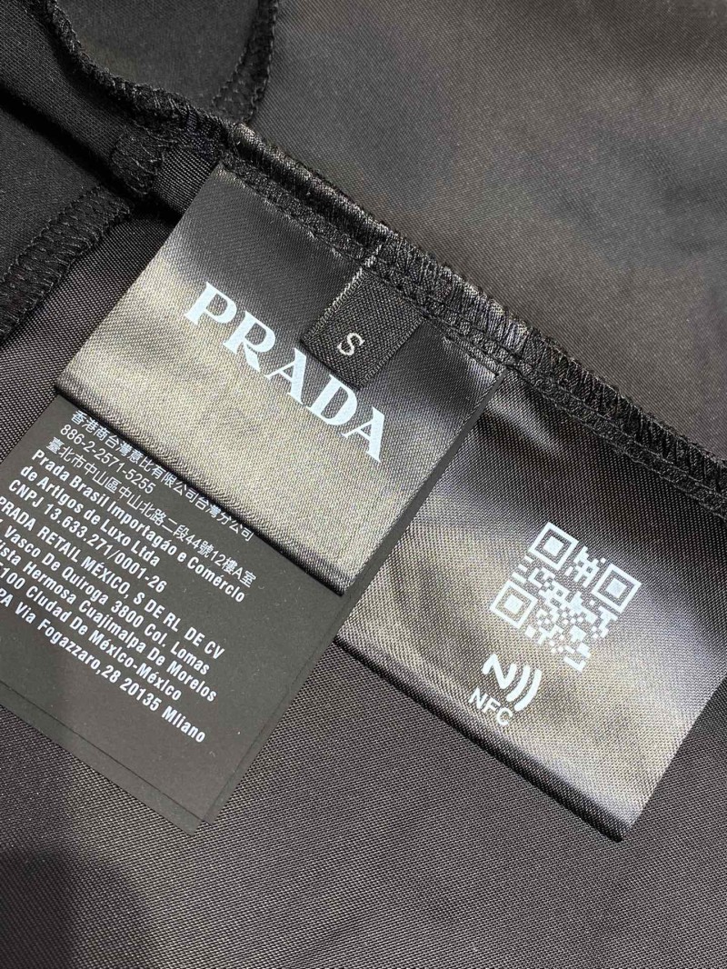 Prada Patchwork Short Sleeve T-Shirt White 8