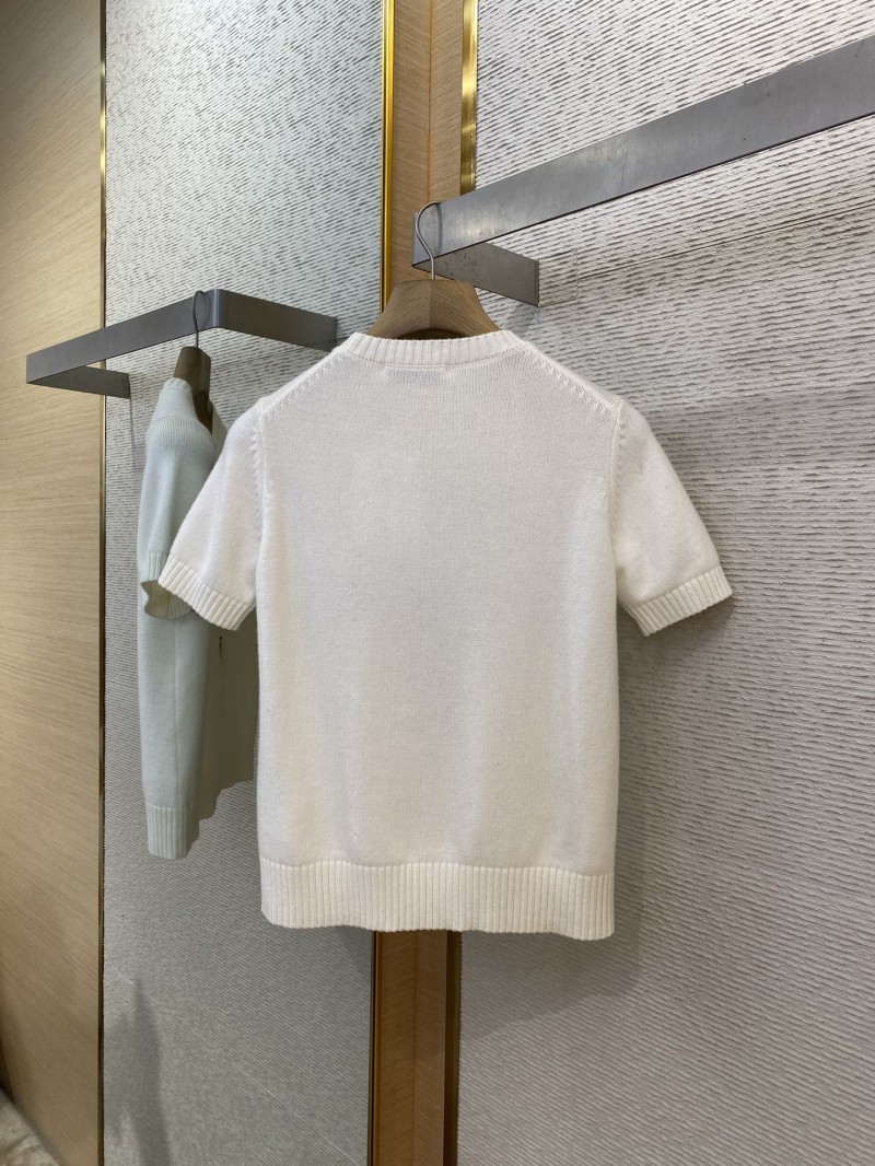Dior Butterfly Appliqué Knit Short Sleeve T-Shirt 6