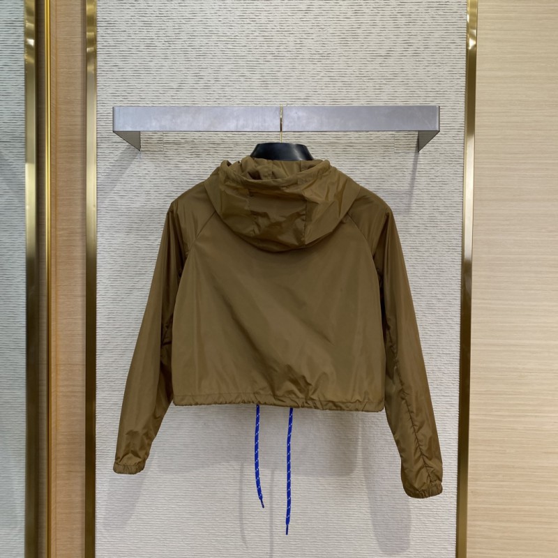 Prada Triangle Label Nylon Hooded Jacket 1
